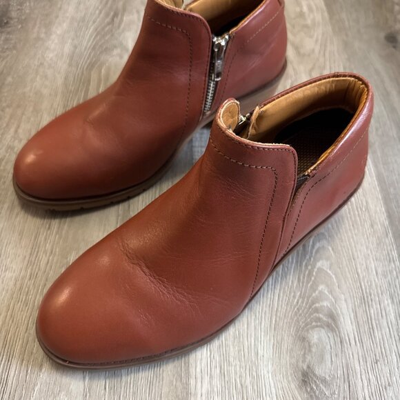 Xena Gravity Safety Shoe Cognac Brown Women's Size 9.5 Steel Toe Work Non-slip - Picture 4 of 11